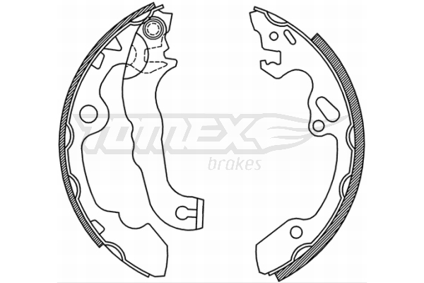 Sada brzdových čeľustí TOMEX Brakes